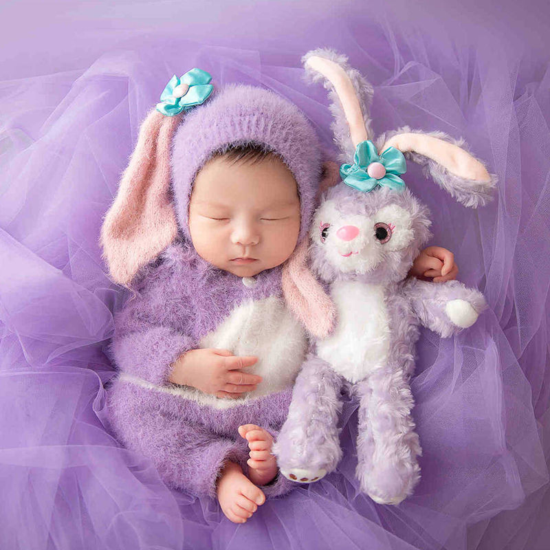超萌嬰兒拍照星黛露服裝主題道具寶寶滿月百天照兒童攝影衣服套裝