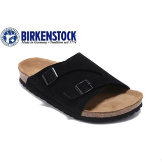 Birkenstock birkenstock 827經典黑色麂皮絨男女鞋34-46