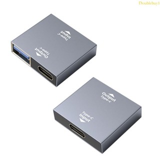 Dou 5Gbps USB C 母頭轉 USB C + USB 3 0 母頭分線器 Type-C 集線器轉換器適配器,適