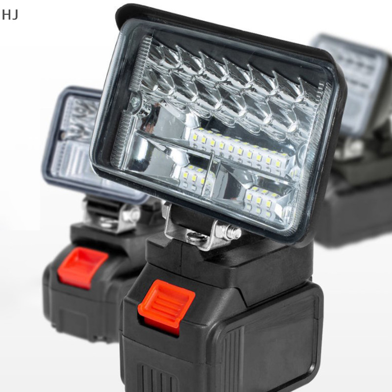 Hj 適用於牧田 18V 鋰離子 LED 工作燈 3/4 英寸手電筒便攜式應急泛光燈野營燈全新