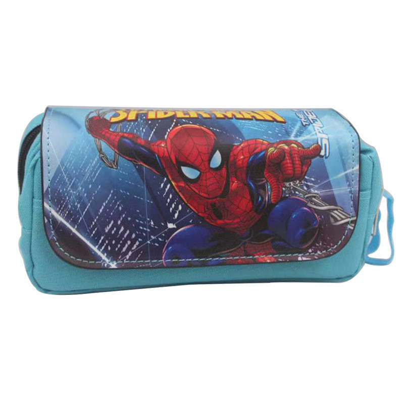 動漫蜘蛛俠鉛筆盒包彼得帕克學校文具袋蝙蝠俠筆袋