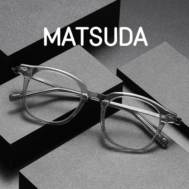 【TOTU眼鏡】金屬框眼鏡 板材鈦眼鏡 MATSUDA松田同款 80851潮防藍光平光鏡素顏近視眼鏡 新款眼鏡架