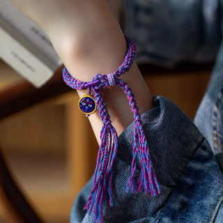 藏式編織手繩流蘇棉線財神手鍊男女飾品民族風唐卡手串可調整禮物