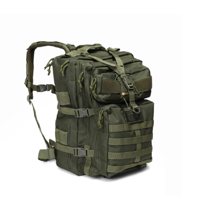 新款戰術背包加大3p攻擊包黑色戶外野外登山裝備包水袋背包防水背包