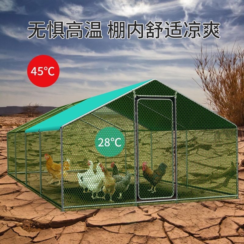 、雞籠子家用室外雞棚搭建養殖籠養雞專用大棚雞窩屋鴿子籠簡易組裝