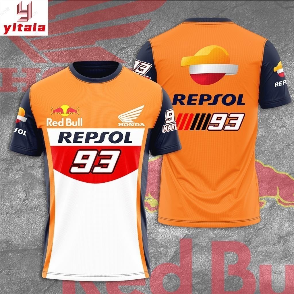 2024 時尚庫存 yitaia Ready 新款時尚男士 T 恤 MatoGP Repsol Honda Racing