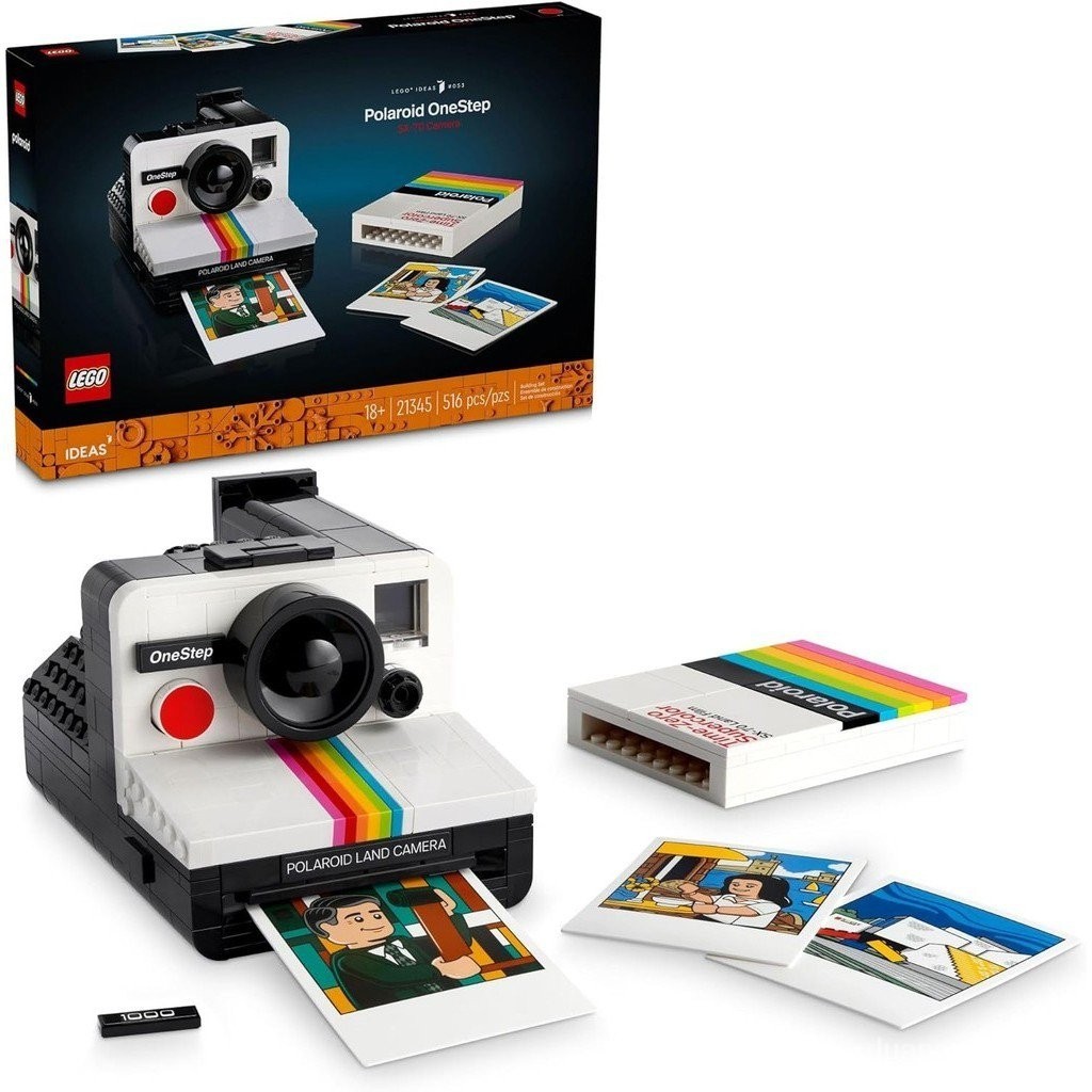 樂高 POLAROID Lego Ideas 寶麗來 OneStep SX-70 相機拼搭套件,母親和創意禮物#39;s