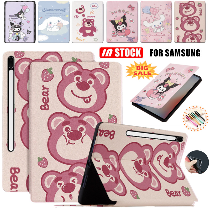 SAMSUNG 適用於三星 Galaxy Tab S8+ 12.4 SM-X800 SM-X806 兒童可愛卡通 Kur