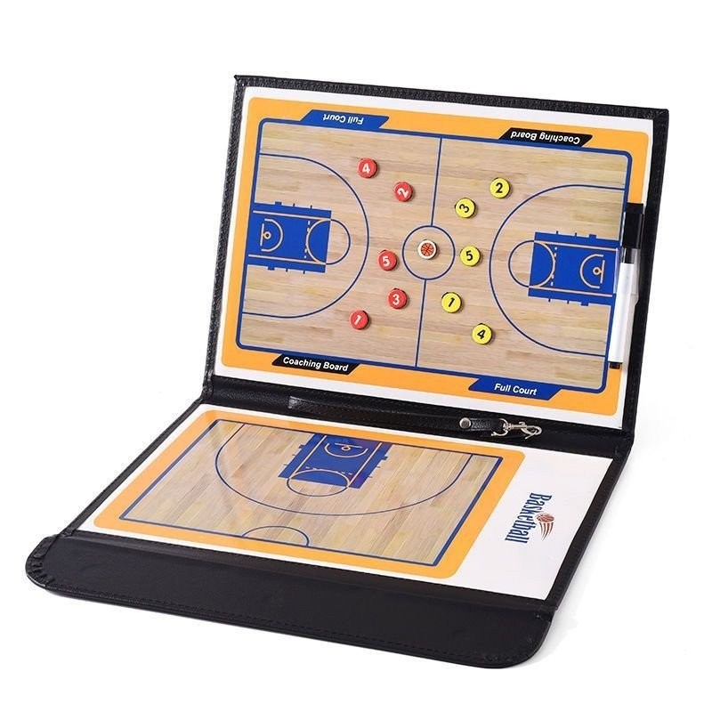 【新款】籃球戰術板教練板指揮板足球隊比賽訓練戰術執行板摺疊磁性筆記本