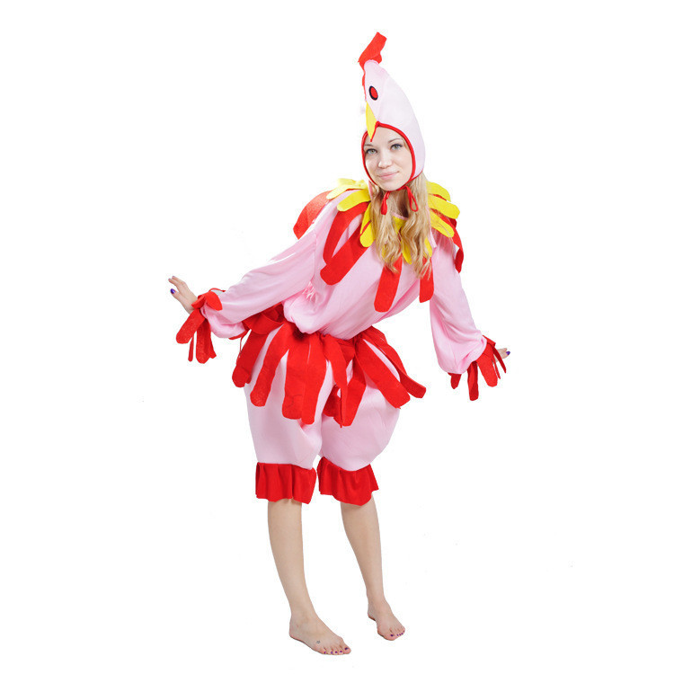 舞臺服裝 成人 女 母雞 表演服 狂歡節 萬聖節 cosplay 動物 扮演裝 舞會表演