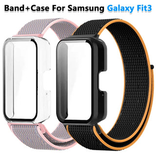 SAMSUNG 適用於三星 Galaxy Fit3 18 毫米手錶配件的三星 Galaxy Fit 3 尼龍環帶 TPU