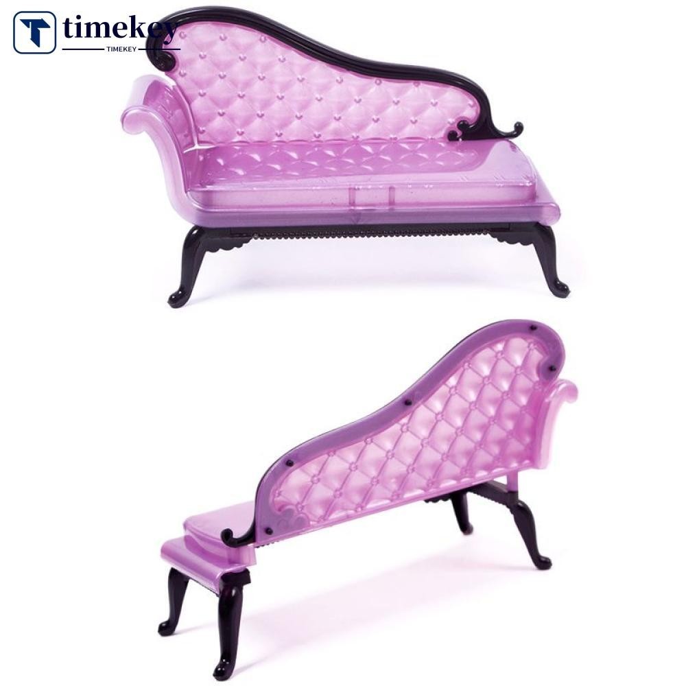 Timekey 可愛卡通公主夢幻屋椅子沙發家具適用於芭比娃娃 H2L5