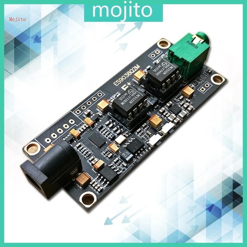 Mojito ES9038Q2M 解碼板,帶 I2S 輸入 PCM768KHz DSD512 同步 USB 模塊,適用於