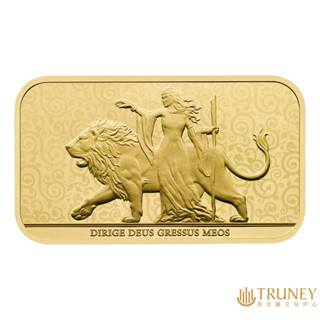 【TRUNEY貴金屬】英國皇家仙后 - 尤娜與獅子金條1盎司 - 檢驗卡裝