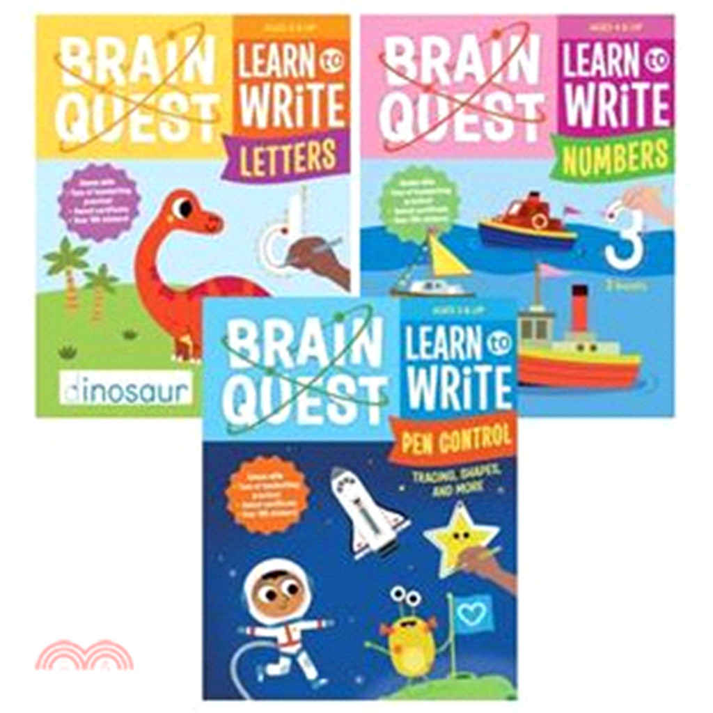 Brain Quest Learn to Write (共3本)/Workman【三民網路書店】