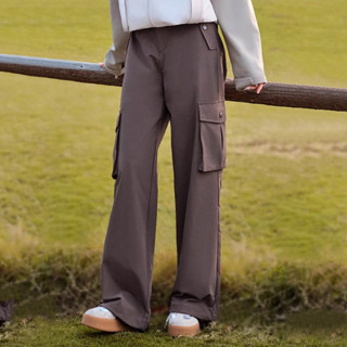 CAMEL SPORTS駱駝 女士運動工裝褲 梭織天鵝絨女士戶外休閒防水長褲