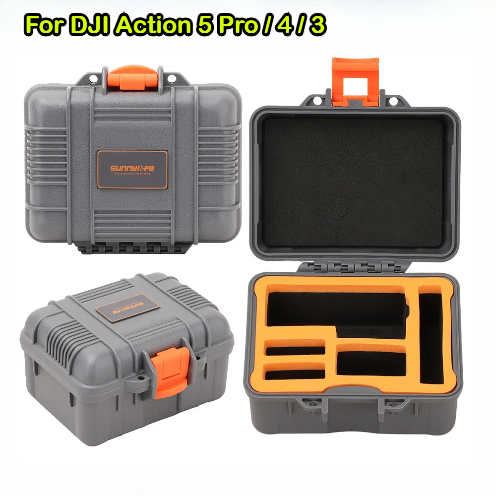 Dji Action 5 Pro/4/3 迷你硬殼 Action 5 Pro 防水旅行收納盒配件