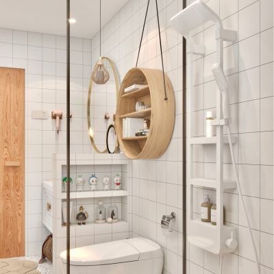【全臺上門測量安裝】 浴室淋浴間衛生間乾濕分離隔斷屏風洗澡間廁所衛浴玻璃極窄不銹鋼
