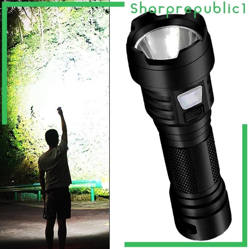[Sharprepublic1] 手持手電筒探照燈便攜式多功能戶外手電筒背包戶外運動步行花園家用