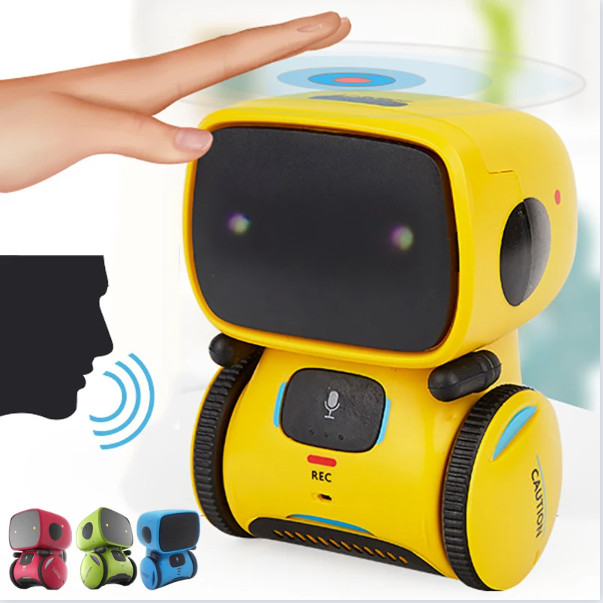 智能機器人 Emo Dance 語音命令傳感器/唱歌/跳舞/重複機器人玩具,適合兒童女孩說話