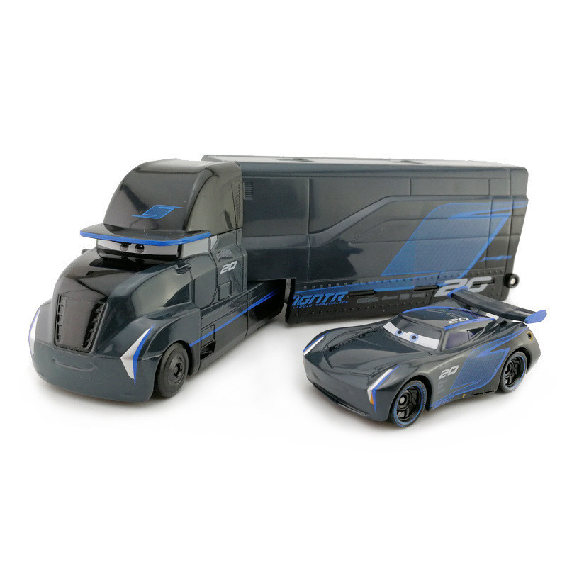 閃電霹靂車 賽車汽車總動員3 黑風暴傑克遜貨櫃車合金車卡車 麥大叔 玩具