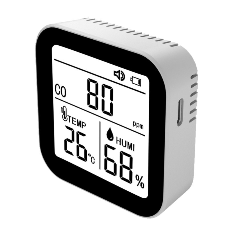 【現貨】 Co 檢測器濕度計一氧化碳測試儀袖珍型