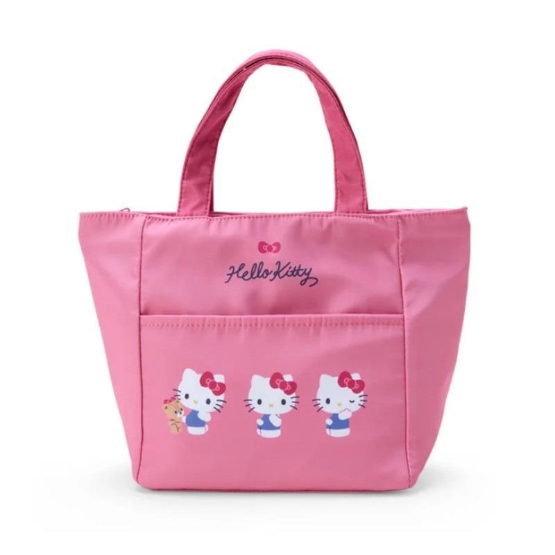 日本新款貓咪卡通可愛保溫包手提袋學生上班族少女心午餐包便當袋