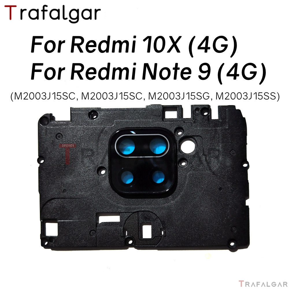 XIAOMI 適用於小米 Redmi Note 9 Redmi 10X 4G 相機玻璃鏡頭蓋的主板固定支架帶框架擋板支架