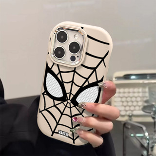黑線面具蜘蛛俠極簡主義手機殼兼容 IPhone 15 14 Pro Max 13 12 11 7/8 Plus XS X