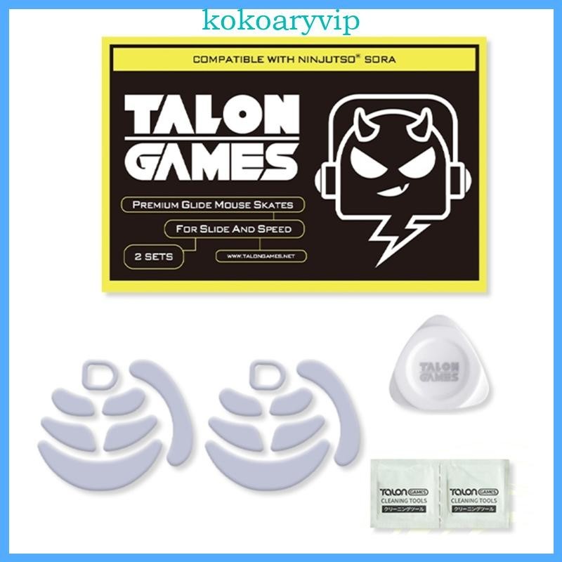 Kok TALONGAMES 適用於 Ninjutso Sora 遊戲鼠標溜冰鞋替換滑行腳墊