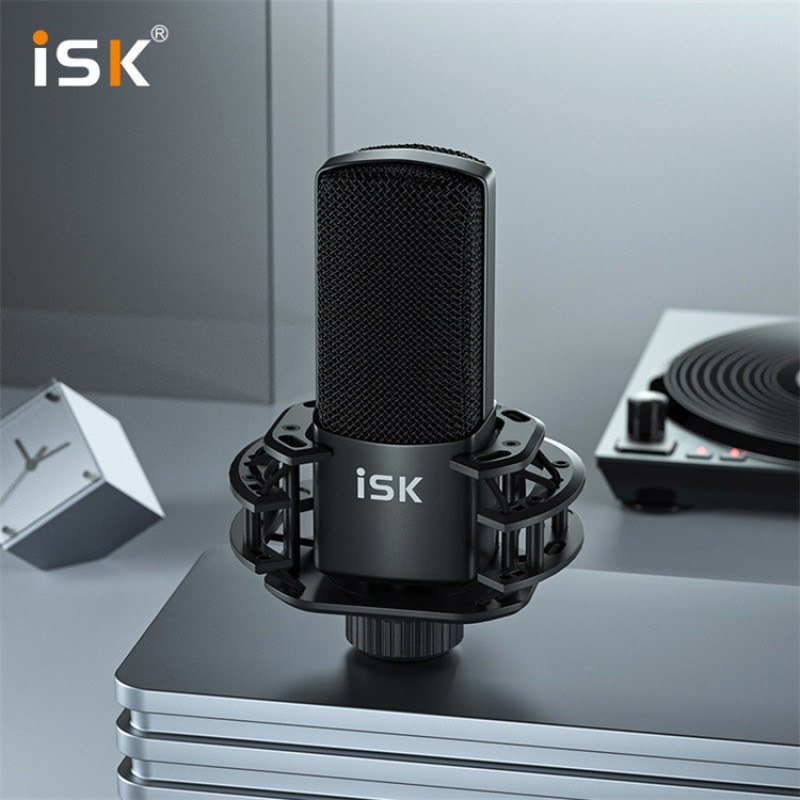 ISK S440電容麥克風直播外置聲卡手機k歌主播主持錄音棚話筒