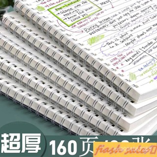 免運下殺⚡️A4側翻線圈筆記本空白pp記事本a5加厚方格橫線本學生專用簡約文具90113ya