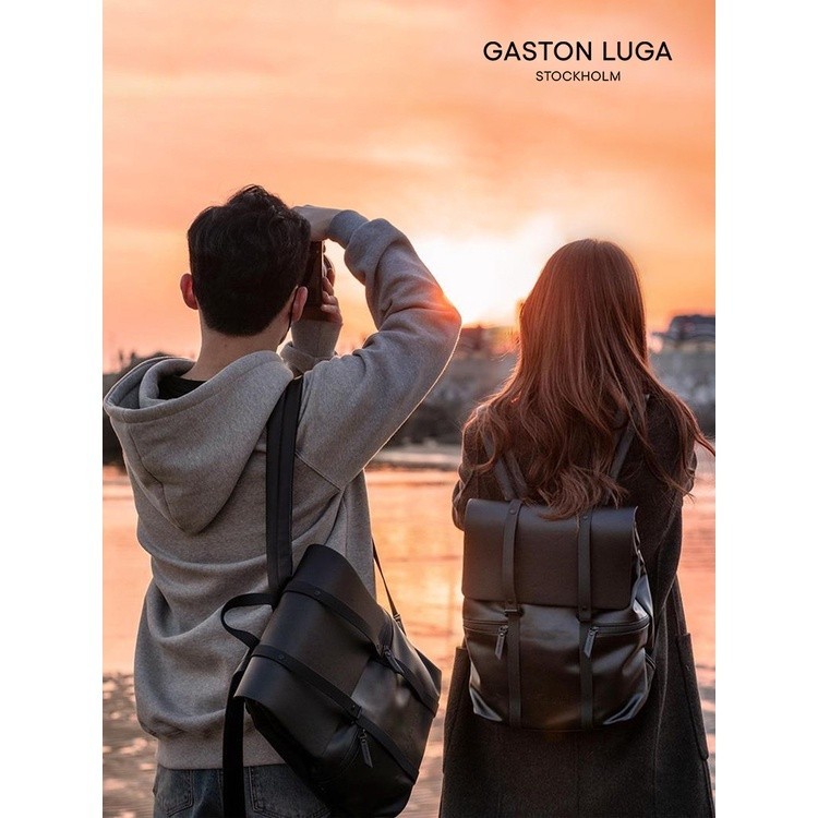 Gaston Luga雙肩包男女高中大學生書包戶外防水電腦揹包通勤旅遊 Gaston Luga