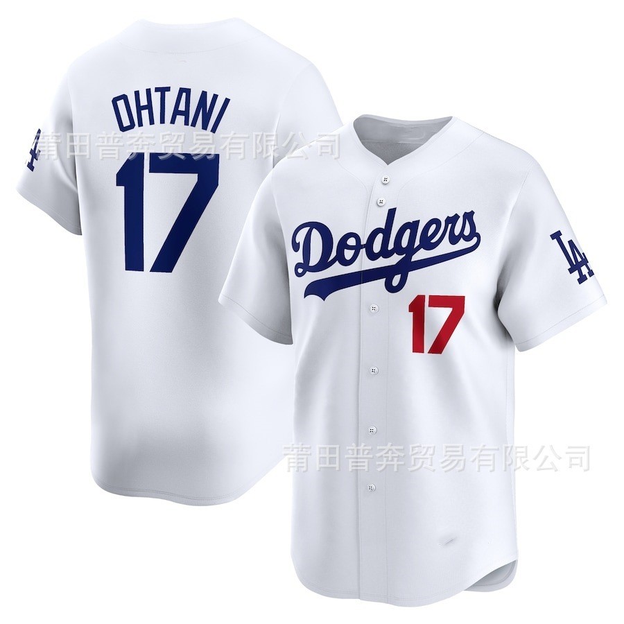 MLB棒球球衣道奇隊17OHTANI 刺繡Dodgers大谷翔平棒球服