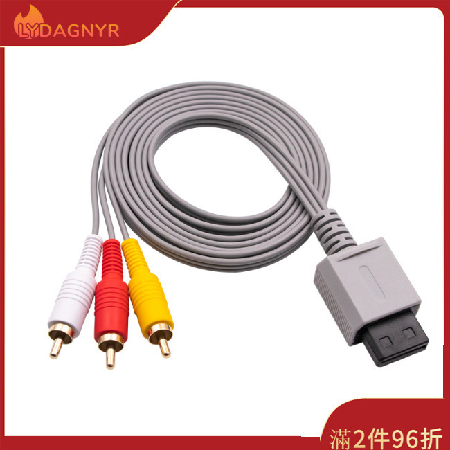 任天堂 Dagnyr 通用 Av 電纜適用於 Nintendo Wii 控制器控制台音頻視頻 Av 電纜複合材料適用於