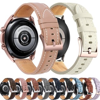 SAMSUNG 20 毫米皮革錶帶適用於三星 Galaxy Watch 6 5 4 44 毫米 40 毫米 Active