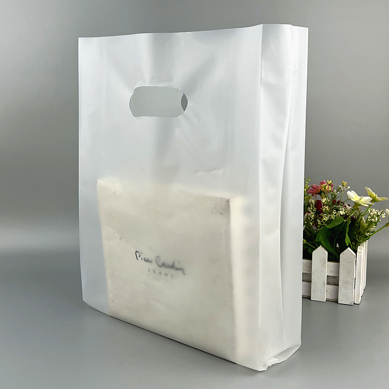 客製化 包裝袋  手提袋  加厚低壓半透明塑料手提袋 包裝禮品袋子 定做包郵服裝袋 化妝品購物