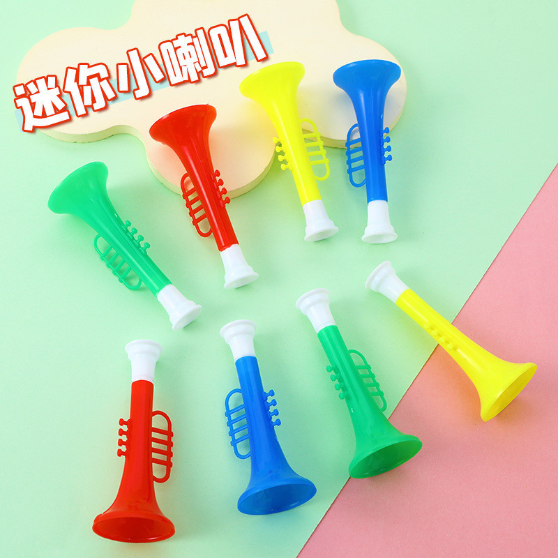 新奇塑膠迷你小喇叭小口哨玩具兒童喇叭造型口哨裝扭蛋玩具禮品