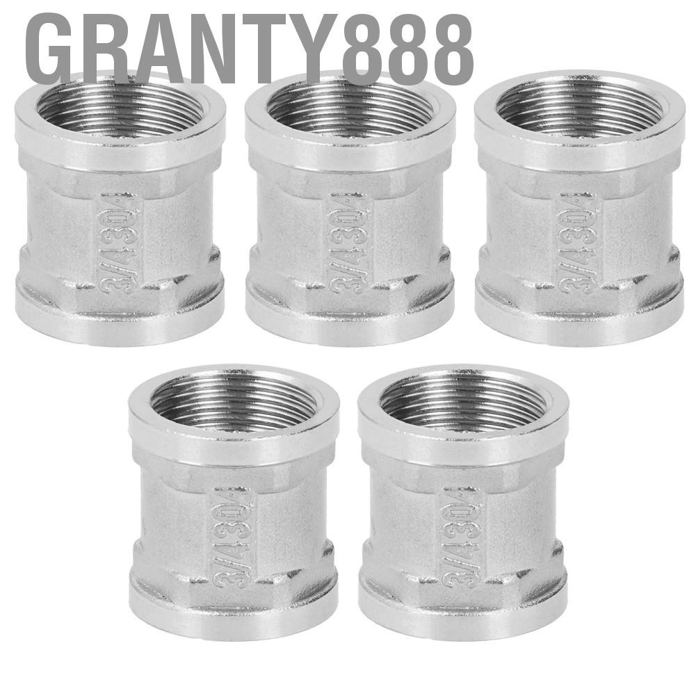 Granty888 5 件 3/4 內螺紋 X 不銹鋼螺紋管接頭 WT