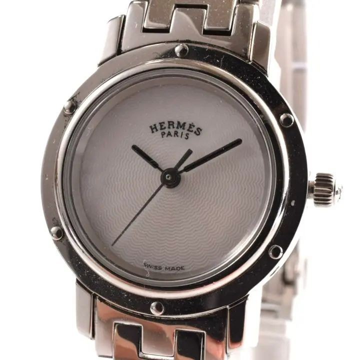 HERMES 愛馬仕 手錶 CL4.210 Clipper 石英 錶盤 mercari 日本直送 二手