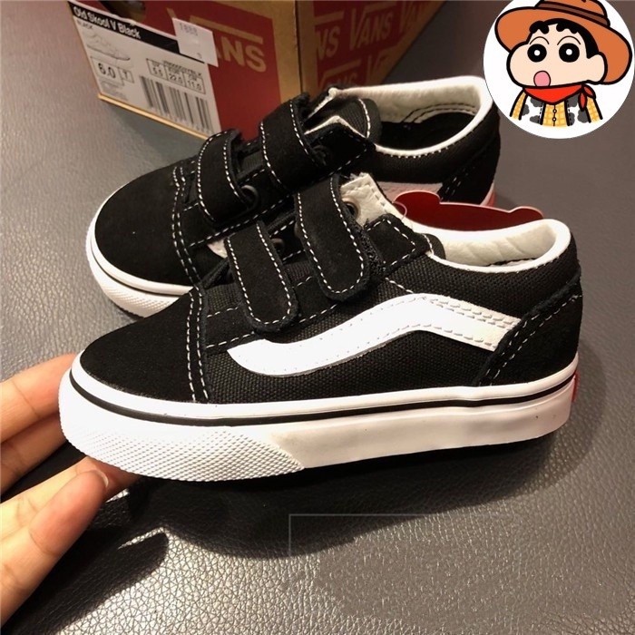 vans 經典童鞋明星鞋款帆布鞋基本款休閒鞋魔術貼魔鬼氈童鞋寶寶學步鞋