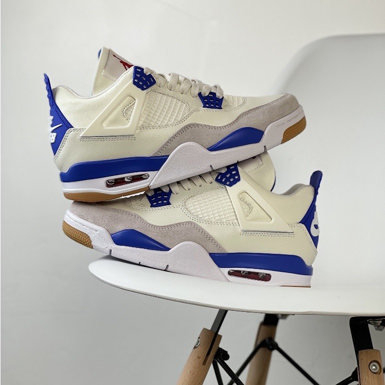 Nk SB x Air Jordan 4 “藍寶石”低幫籃球鞋休閒運動鞋男士女士