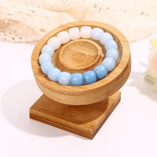Jewelry bracelet display, hand-made beech wood des首飾手串展示盤手作櫸