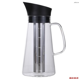 冷萃水壺冷泡機冷泡咖啡壺冰咖啡機玻璃不銹鋼密封冷咖啡壺