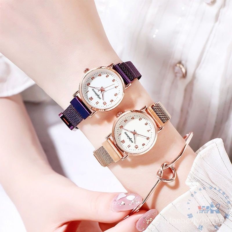 3OBB 輕奢小眾女士磁鐵手錶設計感網紅表韓版簡約潮流時尚女士夜光石英錶