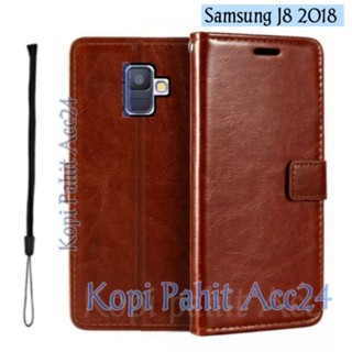SAMSUNG HP 三星 Galaxy J8 2018 手機翻蓋錢包手機皮套磁性翻蓋錢包外殼