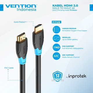Vention 15M HDMI 電纜公對公用於 PC LCD 投影儀