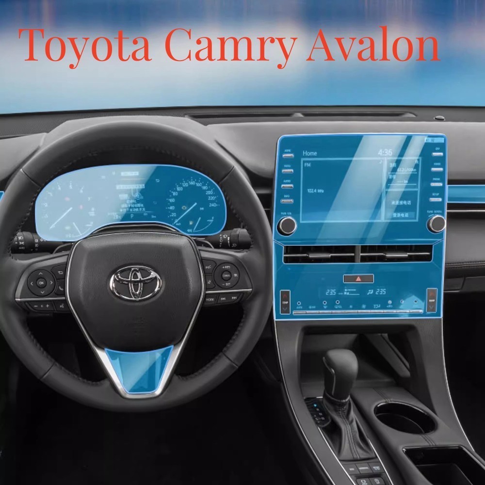 CAMRY 車門中控台媒體儀表板導航 TPU 保護膜配件豐田凱美瑞 Avalon 2021 汽車配件
