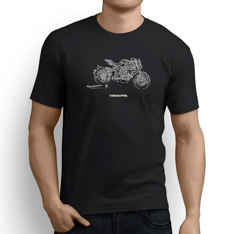Mv Agusta Dragster 800Rr 靈感摩托車藝術打底短袖加大碼上衣 T 恤男士 T 恤運動裝生日禮物