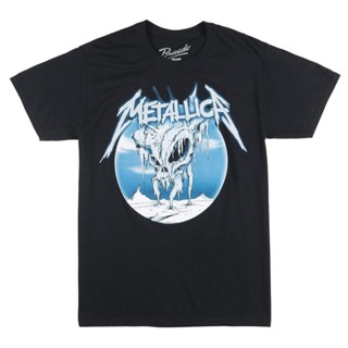 Metallica Ice Skull 重金屬搖滾音樂 Bravado 棉質運動裝 Oversize 男士 T 恤